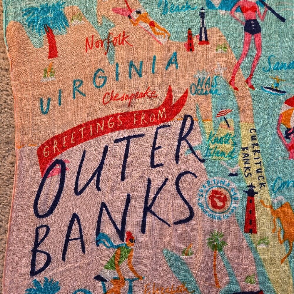 NWOT Outer Banks North Carolina Scarf Beach